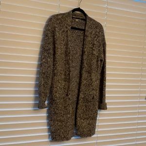 Loft knee length sweater cardigan